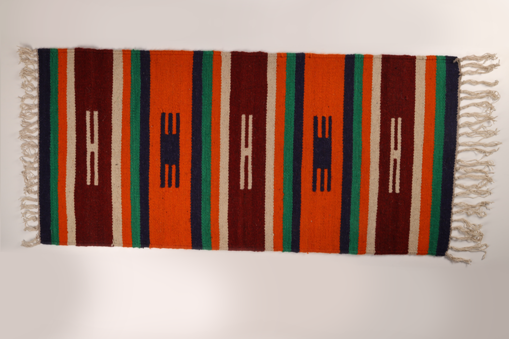 Karak Twin Medallion Kilim – Desert Red