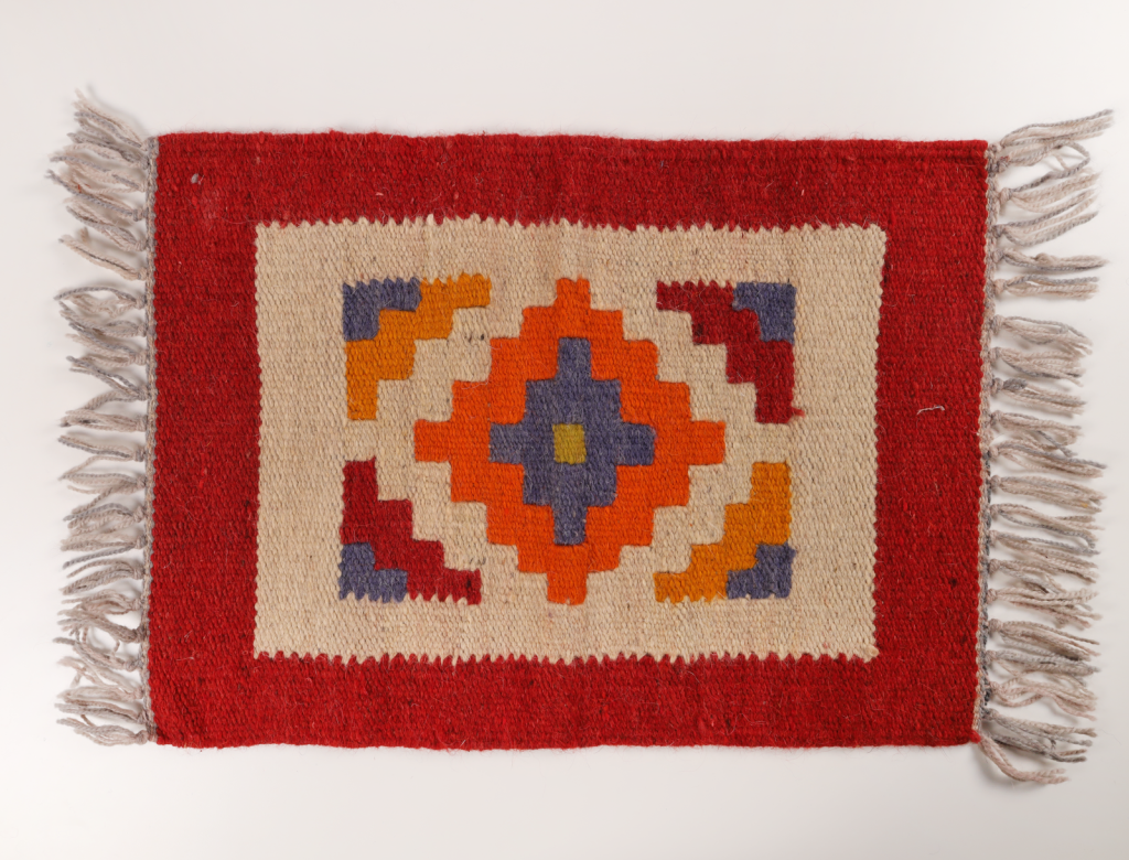 Bani Hamida Red Saddlebag – Tribal Tassel Bag