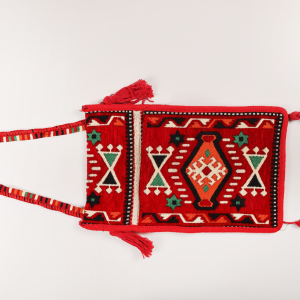 Ajloun Silver Sky Saddlebag – Geometric Loom Bag