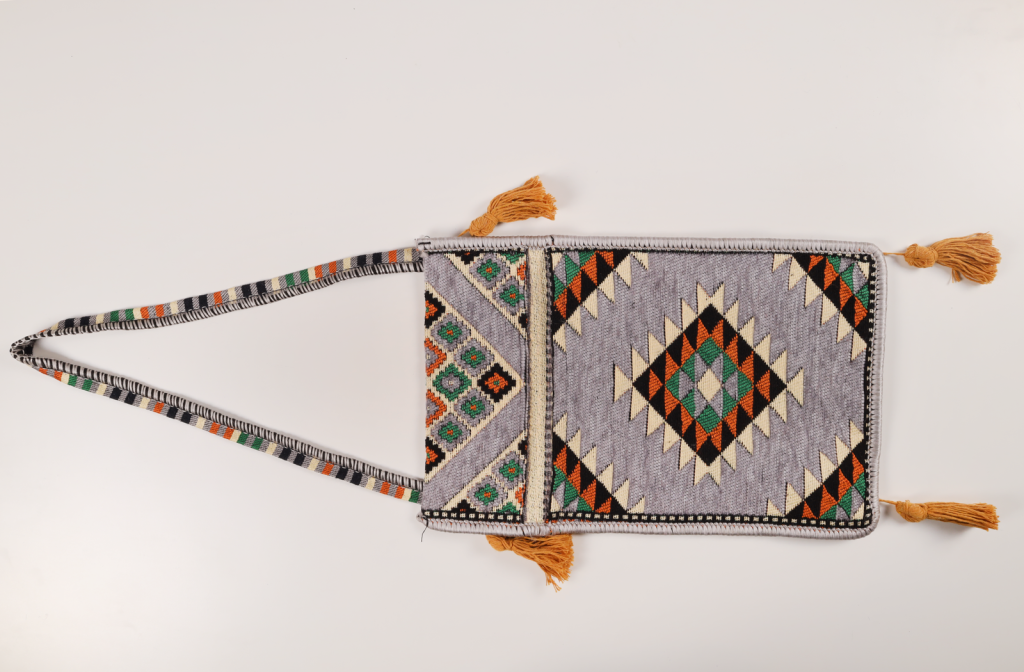 Wadi Rum Blue Caravan – Woven Wall Organizer