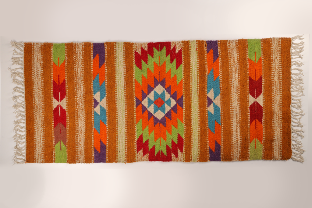 Wadi Mujib Ember Star Kilim – Canyon Palette Rug